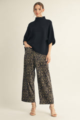 Jodifl Soft Knit Sweater Top in Black