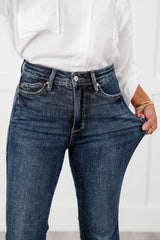 Restock! Judy Blue The Amelia Dark Wash Tummy Control Flare Jeans with Booty Lifting