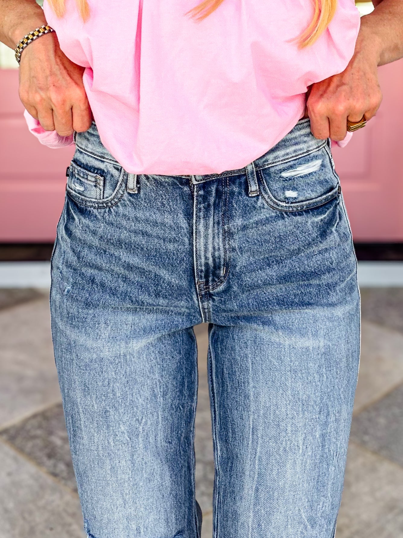 Judy Blue The North Shore High Rise Medium Wash Rigid Magic Slim Straight Leg Jeans