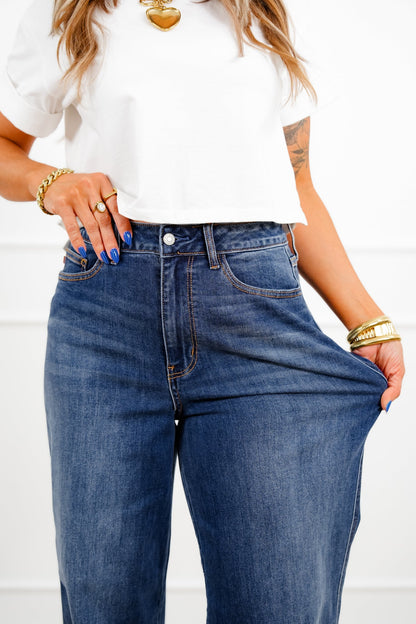 Judy Blue Everyday Icon High Rise Multiple Inseam Dark Wash Wilhelmina Baggy Jeans