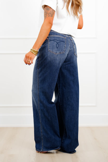 Judy Blue Everyday Icon High Rise Multiple Inseam Dark Wash Wilhelmina Baggy Jeans
