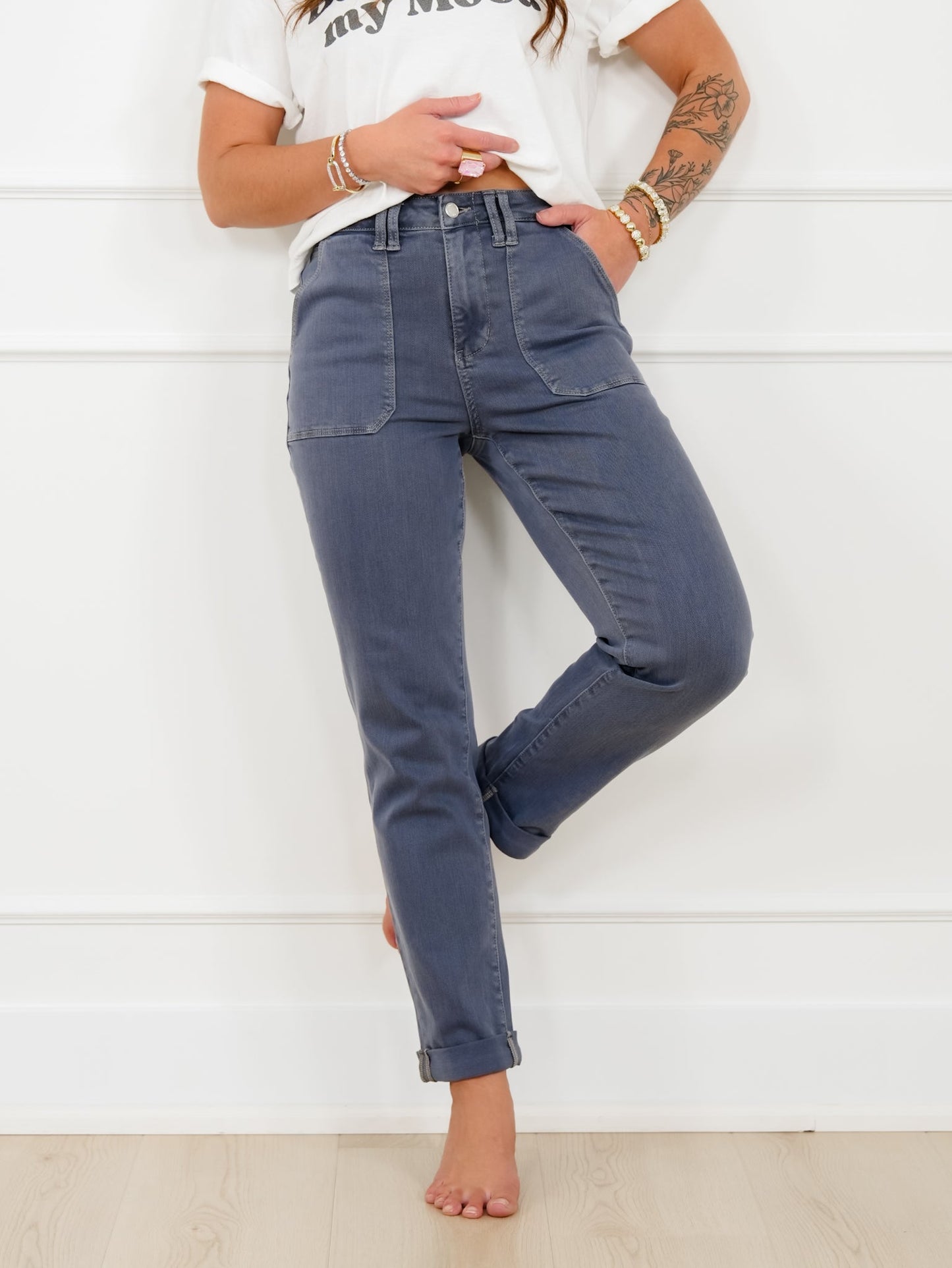 Judy Blue High Rise Indigo Aurora Weekender Jeans