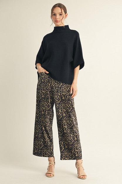 Jodifl Soft Knit Sweater Top in Black