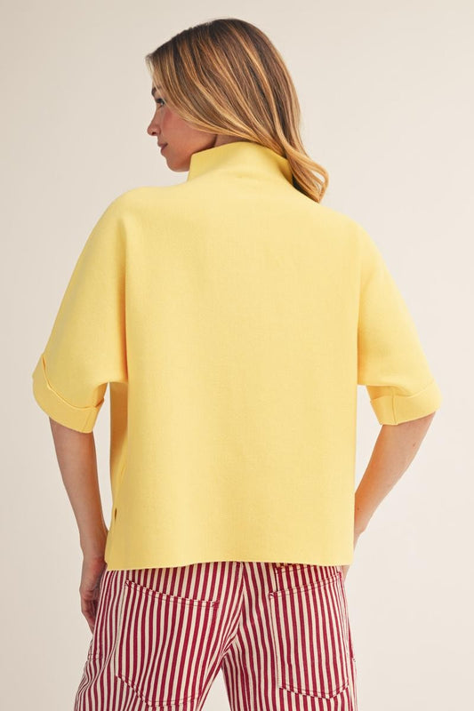 Jodifl Soft Knit Sweater Top in Yellow