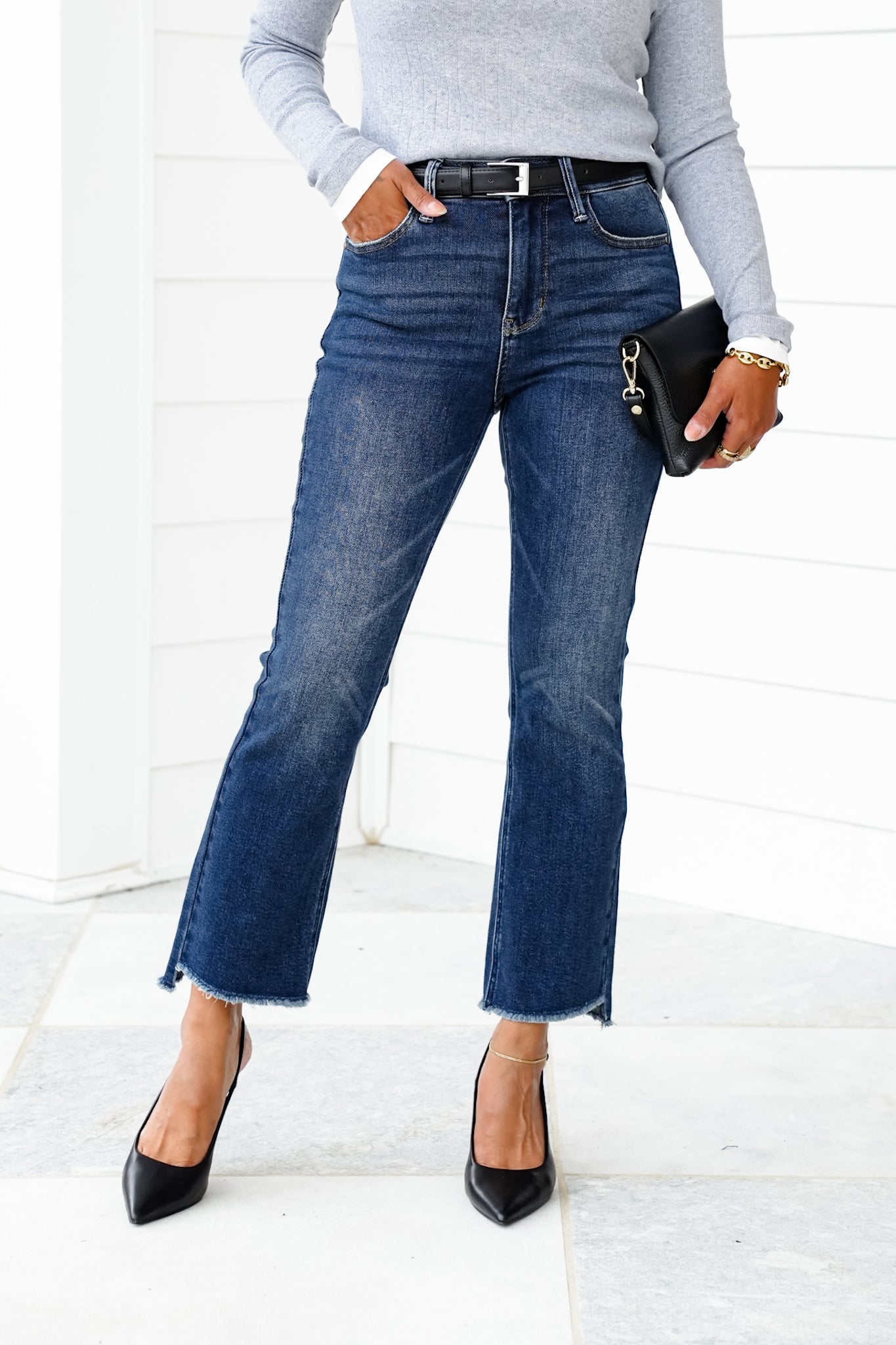 Restock! Judy Blue The Alex High Rise Dark Wash Kick Flare Jeans