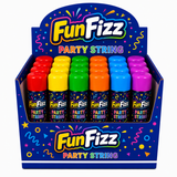 FunFizz Party String Spray (24 Pack) – Non-Toxic Color String Aerosol for Birthday Parties, Weddings, Celebrations, School Events & Festive Occasions