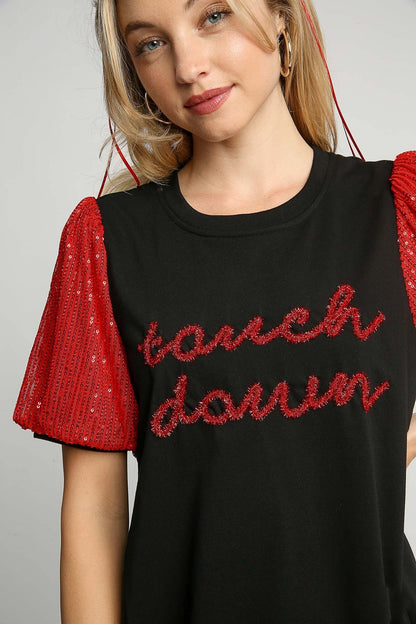 Umgee Sequin Mini Dress *GAME DAY STYLE!* in Black