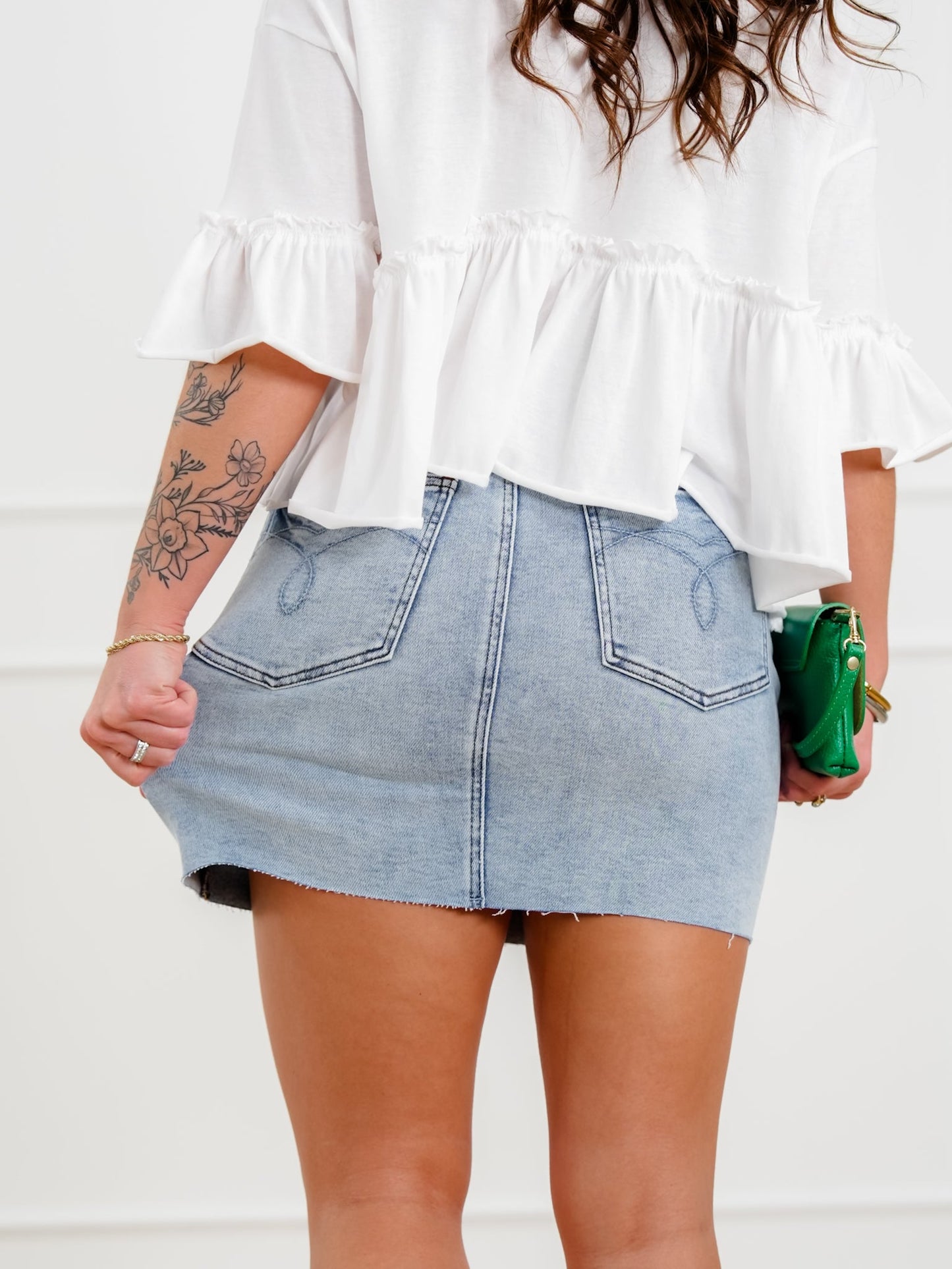 Judy Blue Medium Wash Rigid Magic Skirt