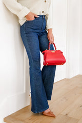 Judy Blue High Rise Dark Wash Sparkle Flare Jeans