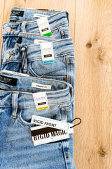 Judy Blue "The Stevie" Mid Rise Multiple Inseam Medium Wash Rigid Magic Straight Leg Jeans