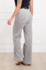 Judy Blue The Anastasia Multi Inseam High Rise Grey Retro Wide Leg Jeans
