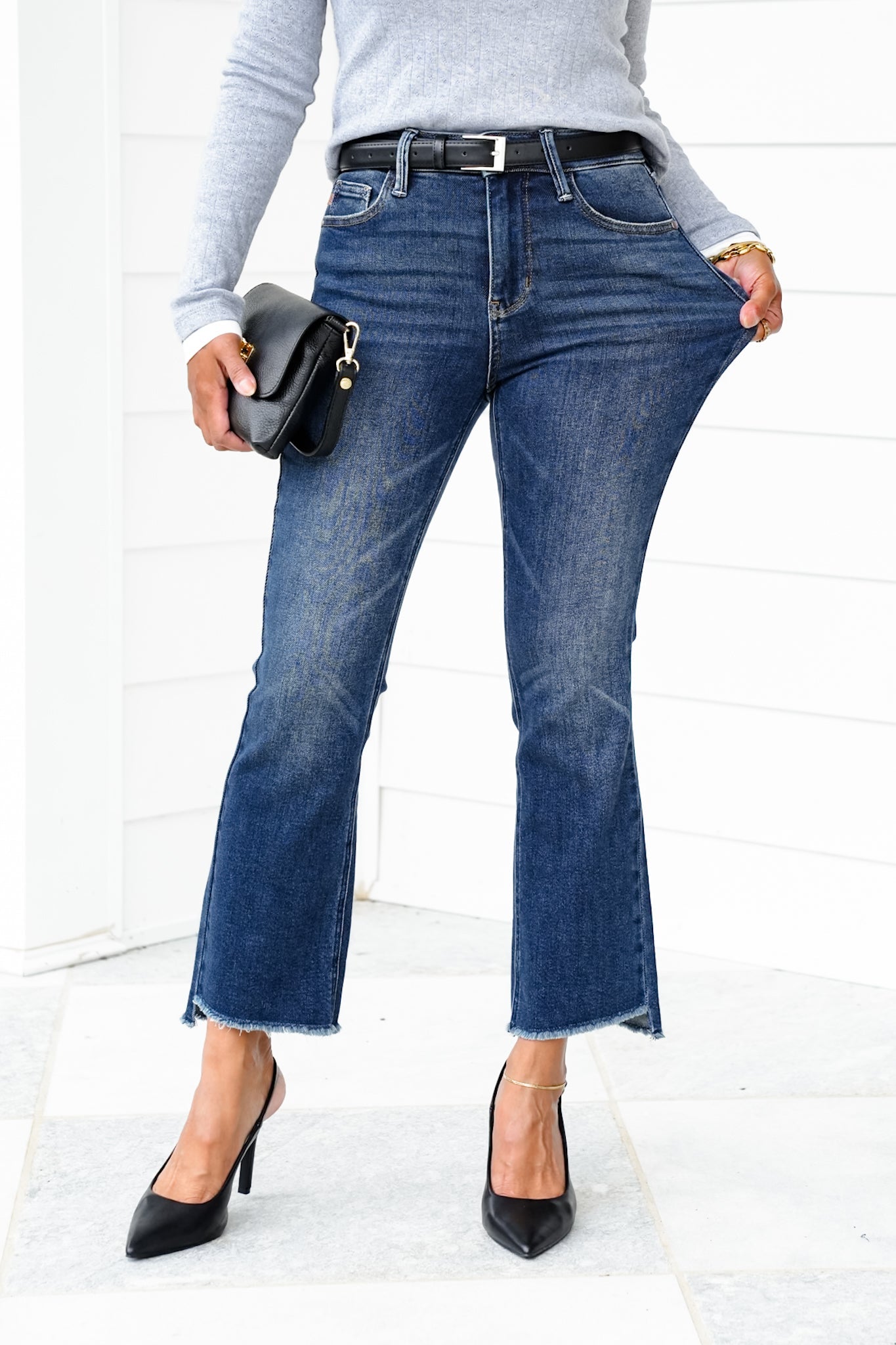 Restock! Judy Blue The Alex High Rise Dark Wash Kick Flare Jeans