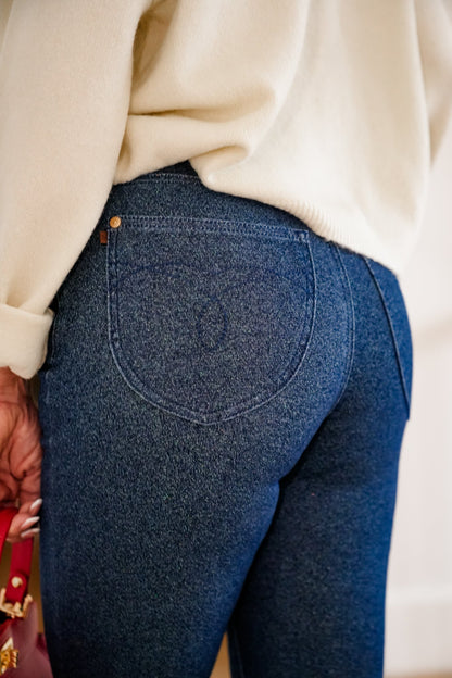 Judy Blue High Rise Dark Wash Sparkle Flare Jeans