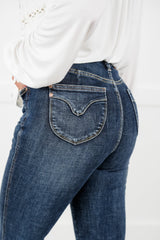 Restock! Judy Blue The Amelia Dark Wash Tummy Control Flare Jeans with Booty Lifting