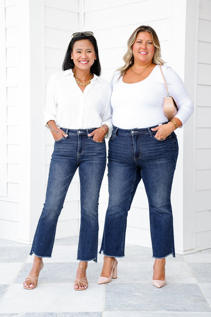Restock! Judy Blue The Alex High Rise Dark Wash Kick Flare Jeans