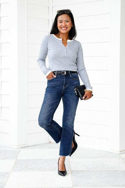 Restock! Judy Blue The Alex High Rise Dark Wash Kick Flare Jeans