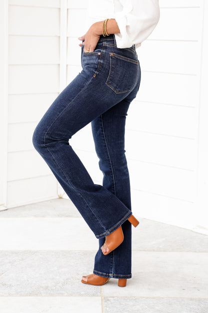 Restock! Judy Blue The Sloane Petite/Reg  Mid Rise Dark Wash Bootcut Jeans