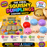 4" Squishy Dumplings Toy – Assorted Colors Mystery Squeeze Collectible