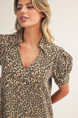 Jodifl Leopard Print Midi Dress in Animal