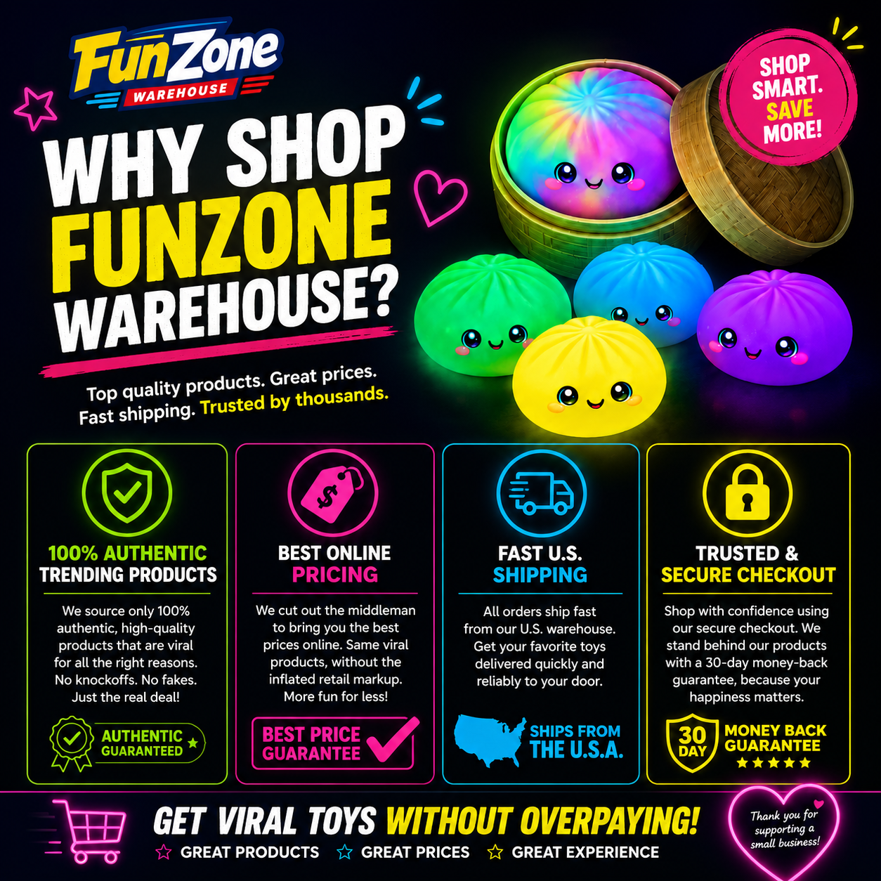 Glow in the Dark Squishy Dumplings Toy – 4" Mystery Collectible Squeeze Toy